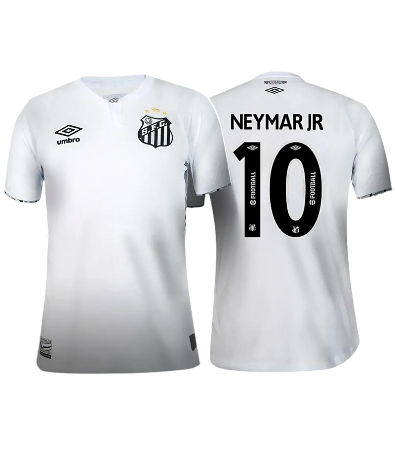 Camisa Santos Home 24/25 - Torcedor Umbro Masculino - Neymar Jr #10 - Branco