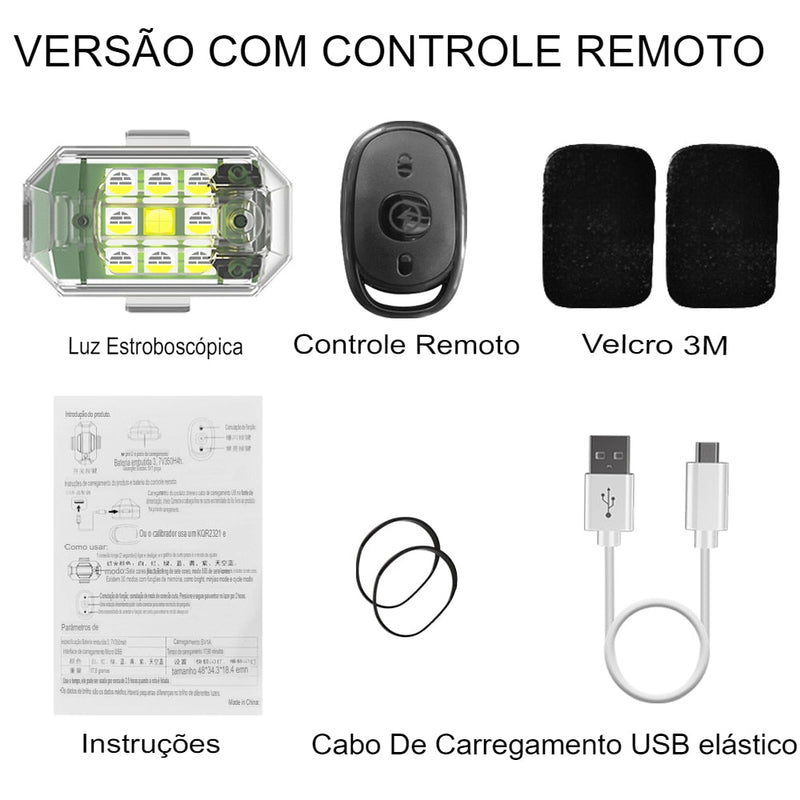 Luminix 3.0 - Lâmpada Flash Led Controle Remoto Sem Fio